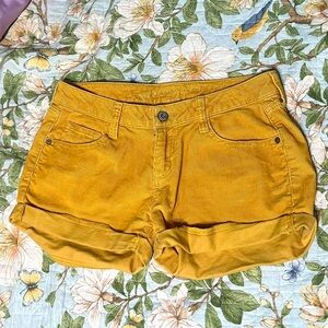 Yellow Corduroy Shorts 🌼